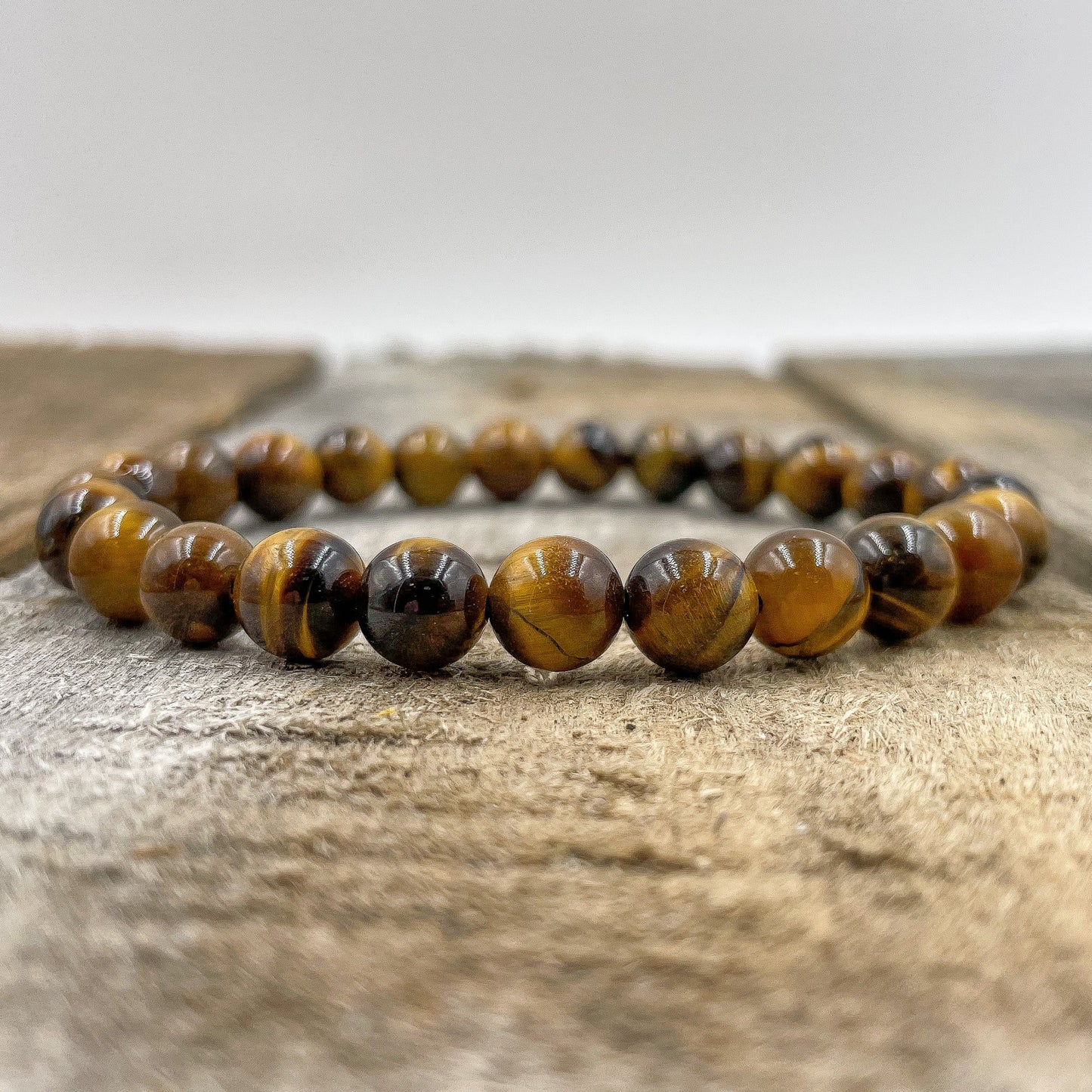 Union - Tiger Eye Gemstone Beaded Bracelet