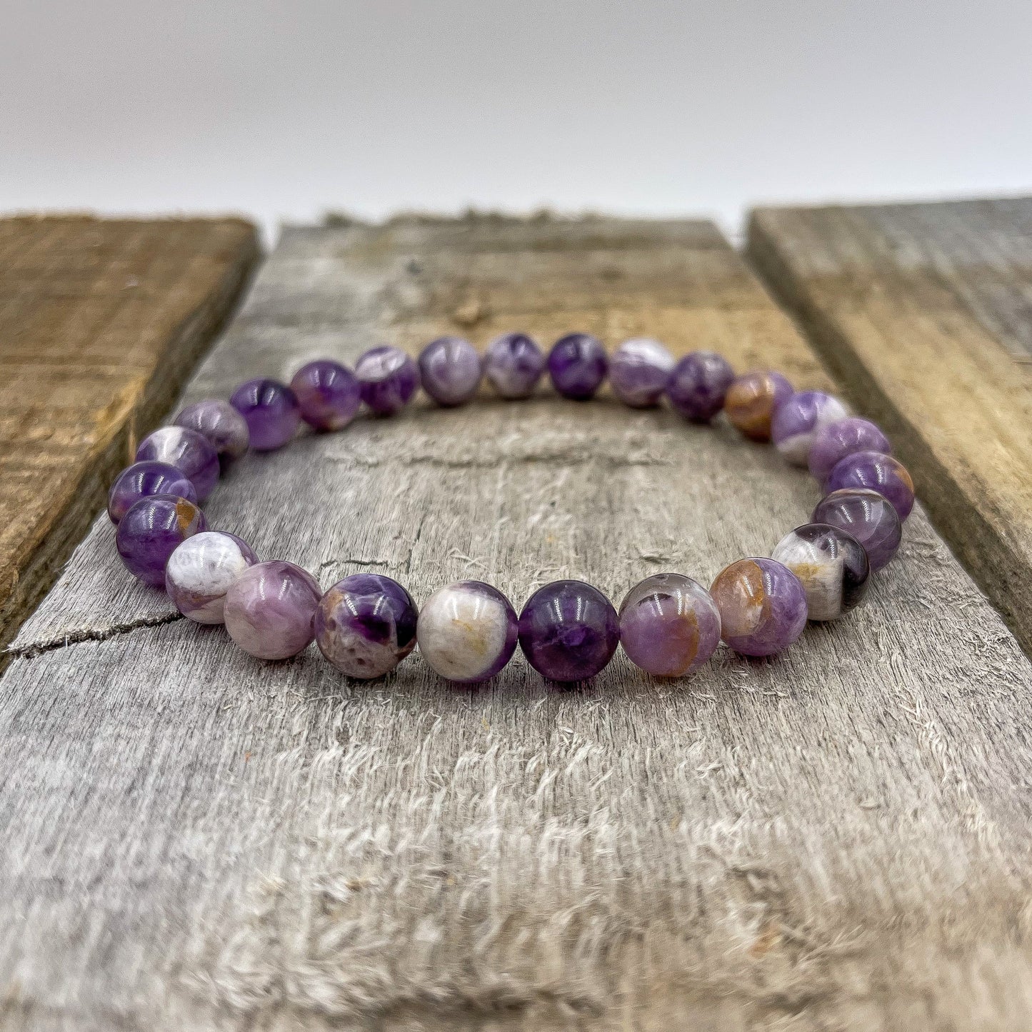 Union - Purple Amethyst Gemstone Beaded Bracelet