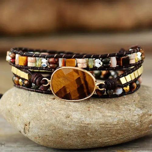 Tiger Eye Wrap Bracelet